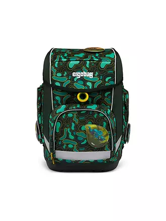 ERGOBAG | Set de mochila escolar de 5 piezas CUBO - VoltiBär | dunkelgrün